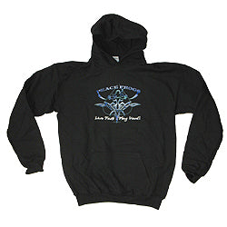 Peace Frogs Inked Printed Youth Hooded Pullover Sweatshirt