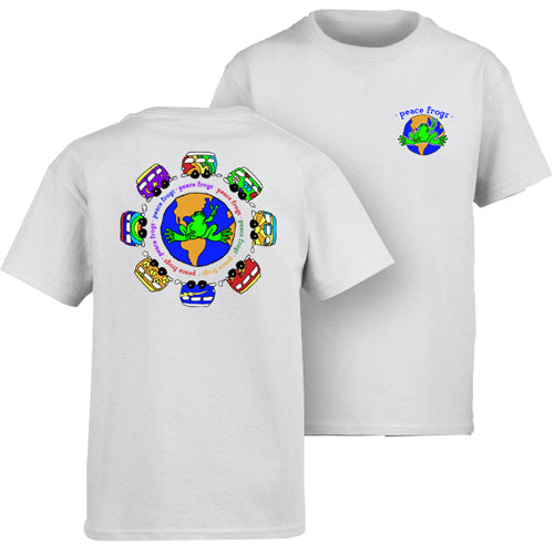 Peace Frogs Vans Around The World Short Sleeve Kids T-Shirt