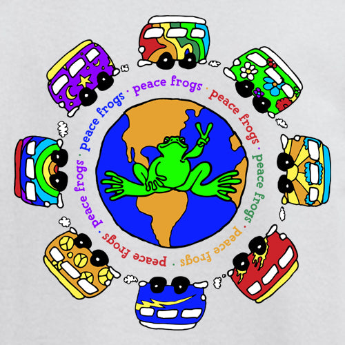 Peace Frogs Vans Around The World Short Sleeve Kids T-Shirt