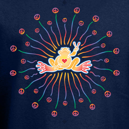 Peace Frogs Radiate Short Sleeve Kids T-Shirt