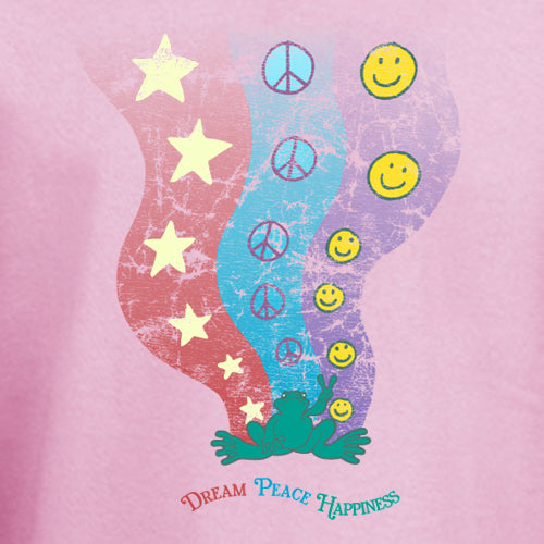 Peace Frogs Dream Peace Short Sleeve Kids T-Shirt
