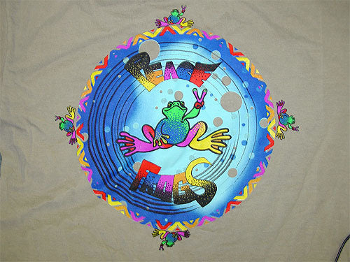 Peace Frogs Adult New Age Garment Dye Short Sleeve T-Shirt