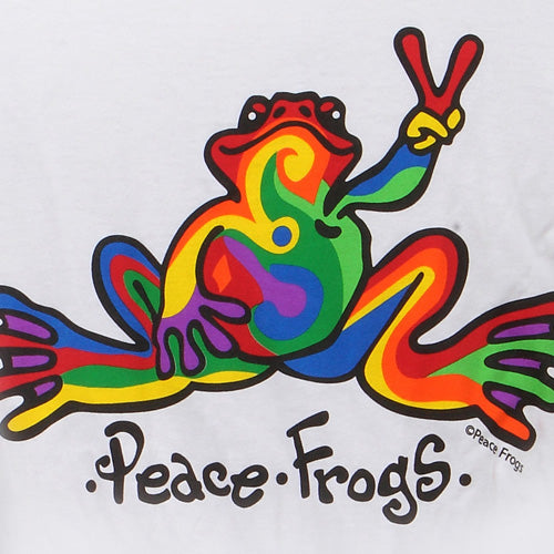 Peace Frogs Retro Long Sleeve Kids T-Shirt