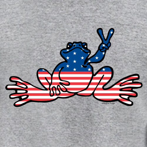 Peace Frogs Granite USA Long Sleeve Kids T-Shirt