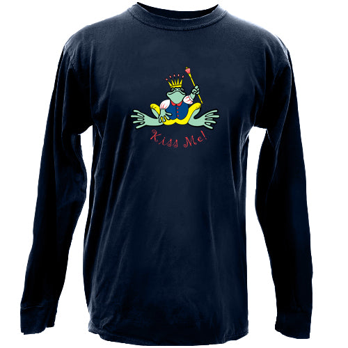 Peace Frogs Frog Prince Long Sleeve Kids T-Shirt