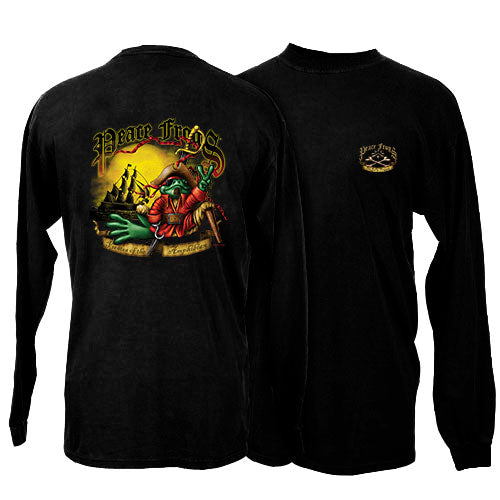 Peace Frogs Youth Pirate Long Sleeve T-Shirt