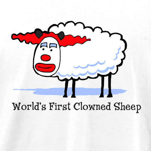 Beyond The Pond Adult Clowned Sheep Short Sleeve T-Shirt
