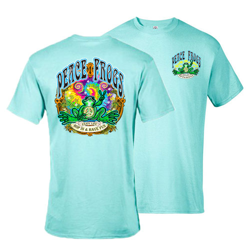 Peace Frogs Hop in Have Fun Frog Short Sleeve T-Shirt - view 2
