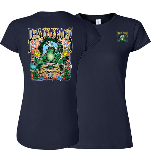 Peace Frogs Ladies Nature Frog Short Sleeve T-Shirt - view 2