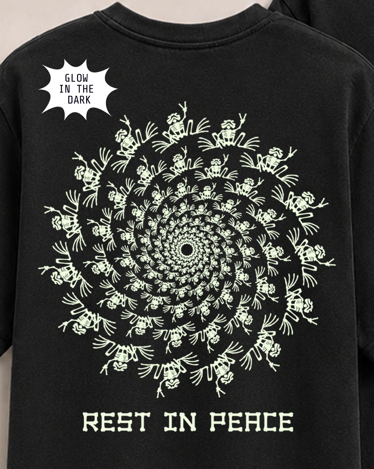 Peace Frogs Adult Rest In Peace Spiral Short Sleeve T-Shirt