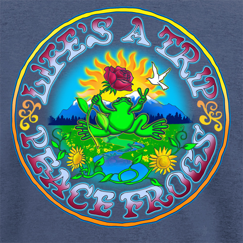 Peace Frogs Adult Life's A Trip Short Sleeve T-Shirt 